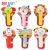 Skkbaby Baby Toy Animal Handbell with Baby Stick Hand Swinging Tambourine Early Childhood Education Doll Factory Direct Sales