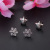 12 Pairs of Fashionable Ear Studs for Women Creative Geometric Stars Heart-Shaped Crystal Cute Earrings Suit Pinduoduo Source