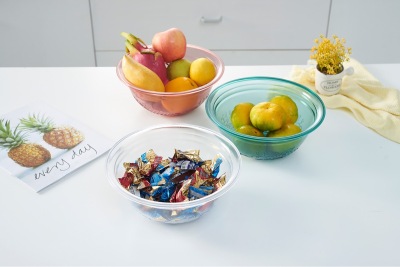 X22-2208 European Creative Modern Crystal Multi-Purpose Basin Fruit Bowl Tray Tea Tray Snack Dish Plate Dish Drain Saucers
