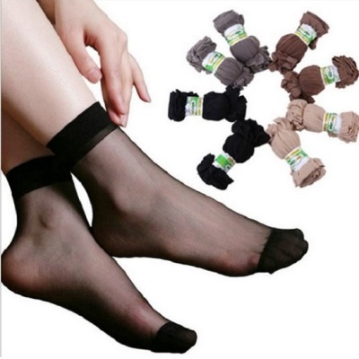 Women's Summer Ultra-Thin Snagging Resistant Sock Women's Sexy Crystal Silk Silk Incarnadine Stockings Velvet Socks