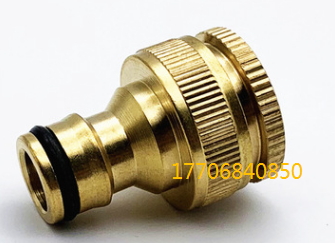 Direct Selling Copper 4 Points to 6 Points Standard Connector Washing Machine Nipple Connector Car Washing Gun Connector Accessories