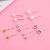 6 Pairs of Simple Korean Style Stud Earrings Simple Jewelry AliExpress Pinduoduo Factory Supply Wholesale