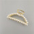 Korean Ins Style Gentle and All-Match Adult Minimalist Pearl Large Hair Clip Fashion Updo Bath Hair Claw Hairpin