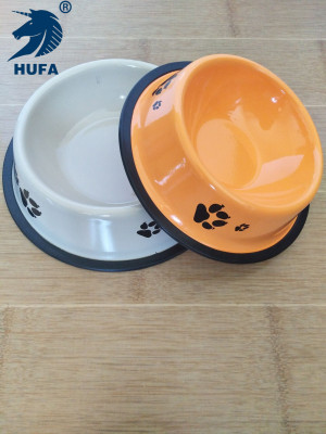 Dog Bowl Dog Basin Stainless Steel Dog Food Bowl Pet Bowl Rice Basin Cat Basin Food Bowl Dog Plate Pet Supplies