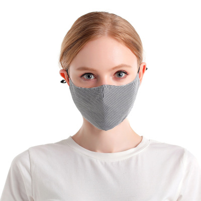 Cotton Mask Men and Women Breathable Three-Dimensional Respirator Retro Simple Style Washable Filter Piece