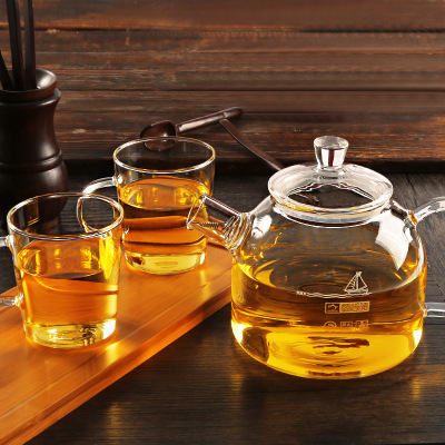 Glass Teapot Heating Glass Pot 900ml Glass Kettle Tea Brewing Pot Tea Set Wholesale Customization