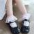 2020 hua bian kuan Girls'socks Breathable Sweat Absorbing Double Lace Princess Style Summer Mesh Children Dance Socks