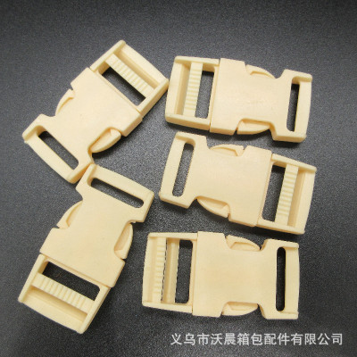 In Stock Direct Selling Release Buckle Luggage Buckle 2.5cm Schoolbag Flat Release Buckle Car Cushion Release Buckle Plastic Lock