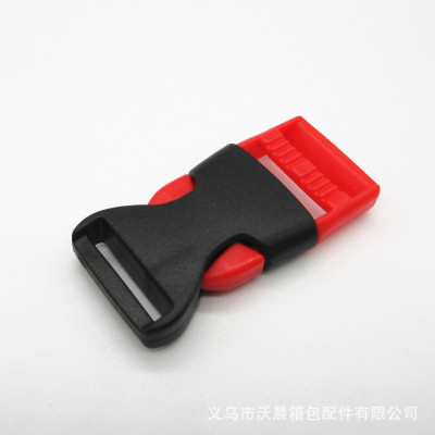 In Stock Direct Selling 2cm High Quality Helmet Buckle Plastic Red Release Buckle Large Quantity in Stock