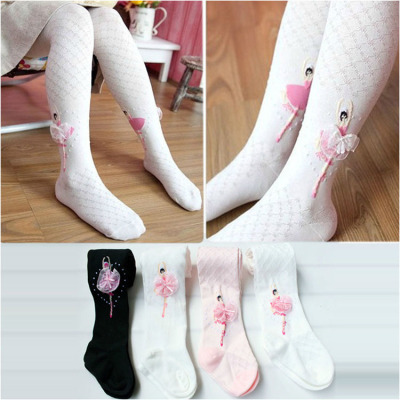 Children's Pantyhose Spring and Autumn New Style White Stockings Girls Leggings Baby Ballet Dancing Socks