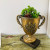 European and American Retro Trophy Style Metal Pots Home Soft Clothing New Hair Low Price American Flower Bucket Floor Vase Decoration