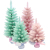 Pink Green Christmas Tree 60cm 90cm Desktop Decoration Hotel Shopping Window Christmas Decoration