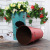 European-Style Handmade Distressed Flower Arranging Bucket Bar Display Furnishing Creative Photography Props Home Decoration Iron Bucket