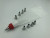 Stainless Steel 430 Pastry Nozzle 11 Pieces Suit 9 Mouth Connector Silica Gel Pastry Bag Red Blue White