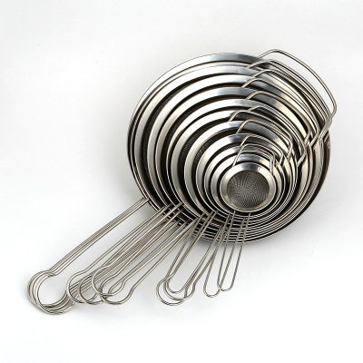 Baking Tool Diameter 10cm Stainless Steel Wide Edge Wide Ear Oil Leakage Soy Milk Filter Bird's Nest Cleaning Colander