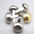 Spot Supply Two-Leg Mushroom Nail Two-Leg Cap Nail 8mm Gold round Head Two-Leg Rivet Decorative Glossy Spike Feet