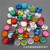 Factory Direct Sales Pearl Dark Eye Button Dark Hole round Cufflink Colorful Mixed Pearl Button