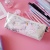 Korean Girly Unicorn Wing Pencil Case Cute Fashion Leather Stationery Bag Student Female Fresh Storage Bag