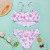 Children's Split Swimsuit Adjustable Shoulder Strap Foreign Trade 2020 New Style Pink Butterfly Girls Swimwear