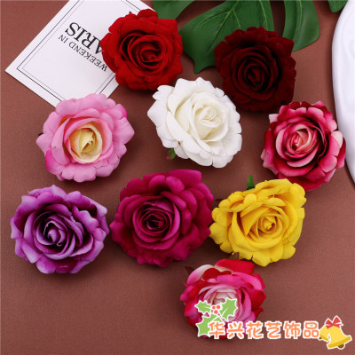 Artificial Rose Flannel Rose Flower Handmade Clothing Accessories DIY Artificial Flower Headdress Flower Corsage Decoration