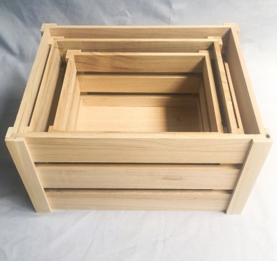 Wooden Frame Boxes of Fruit Display Sundries Best-Choice Solid Wood Storage Box Vintage Distressed Storage Box Decoration Show Window Decoration