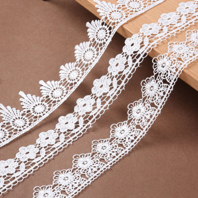 Computer Embroidery Bilateral Water Soluble Lace Milk Silk Embroidery Lace Large Bar Code Home Curtain Accessories