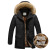 Winter Men's Cotton Padded Clothing Cotton-Padded Jacket Men's Mid-Length Coat European and American Men's Coat Foreign Trade Loose Cotton Coat Large Size