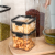 Household Grains Kitchen Storage Box Snacks Nuts Dry Goods Storage Jar Sealed Jar Transparent Black Cover
