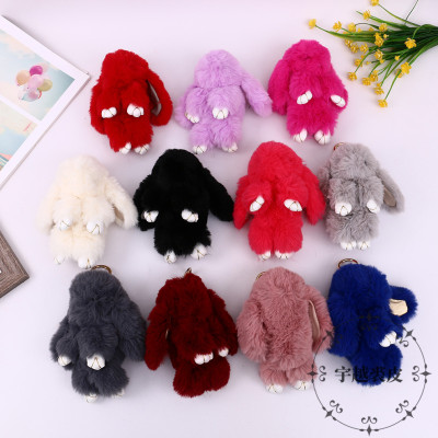 Cute Rabbit Keychain Pendant Internet Celebrity Teenage Creative Plush Doll 18cm