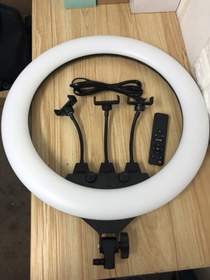 22-Inch Professional Remote Control Live Streaming Lighting Lamp Photography Network Red Fill Light 65cm Selfie Beautiful Face Slimming Desktop Ring Light
