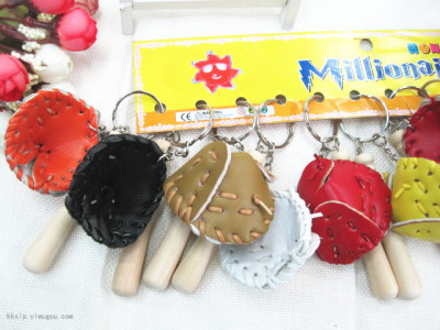 Baseball Gloves Keychain Genuine Craft Baseball Gloves Keychain Pendant Mini Baseball Gloves Wholesale Factory
