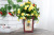 Garden Iron Crafts Flower Arranging Bucket Ornaments Home Decorations Flower Arranging Bucket Handmade Abstract Flower Arranging Bucket
