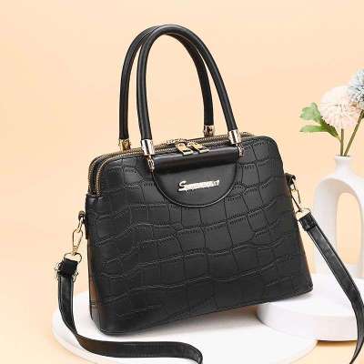 Women's Fashion Trendy Bags Bag Simple Pu Solid Color Handbag Large Capacity Korean Style Shoulder Messenger Bag Lady Bag Wholesale