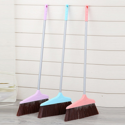 Factory Direct Sales Household Cleaning Metal Tube Soft Fur Plastic Broom Broom Office Cleaning Dust Removal Floor Broom