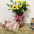 Factory Direct Sales Pastoral Style Flower Arranging Bucket Creative Vase with Bowknot Tin Bucket Photography Props Flowerpot Decoration
