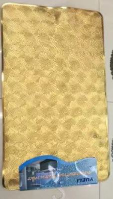 Gold and Silver Thread Coated Bathroom Non-Slip Mat Shower Bath Mat Bathtub Toilet Waterproof Floor Mats Household