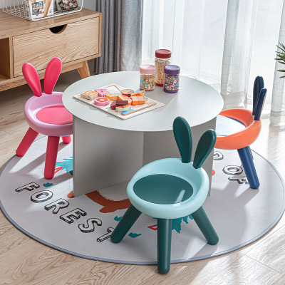 Baby's Stool Children's Back Chair Children's Seat Home Back Chair Baby Chair Kindergarten Cartoon Small Bench