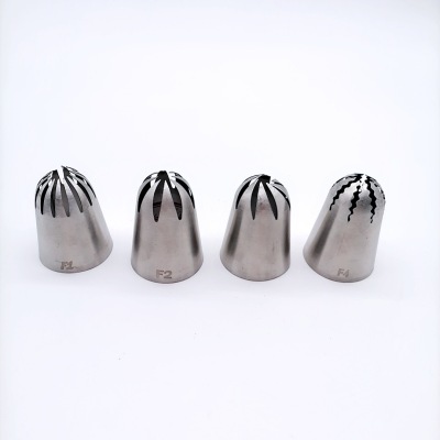 Factory Direct Sales Oversized Pastry Nozzle 304 Seamless Craft round Head Russian Korean Pastry Nozzle