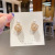 INS Retro Exaggerated Earrings Women's Korean Stud Earrings Women's New Elegant Earrings Small Fashion Personality European and American Style