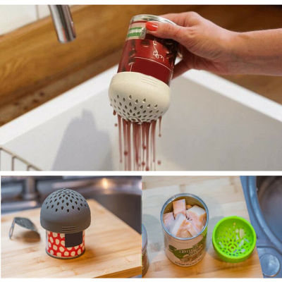 Cross-Border Creative Silicone Can Water Drainer Siftr Multifunctional Funnel Filter Kitchen Silicone Filter Sleeve