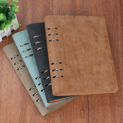 Yangba Imitation Leather Business Loose-Leaf Notebook Office Meeting Gift Customized Logo