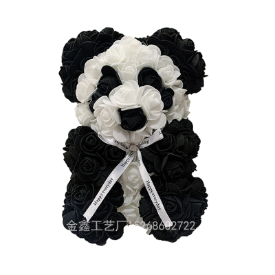 PE Foam Flower Panda Rose Bear Artificial Flower Teddy Doll Valentine's Day Wife Girlfriends Birthday Gift