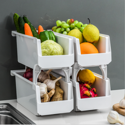 Kitchen Supplies Household Complete Collection Floor Storage Rack Fruit and Vegetable Storage Bowls and Dishes Spice Rack Storage Box
