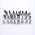 PVC Plastic Boxed Sewing Stainless Steel Mouth of Piping Device 24 Pieces Baking Suit DIY Decorating Baking Tools