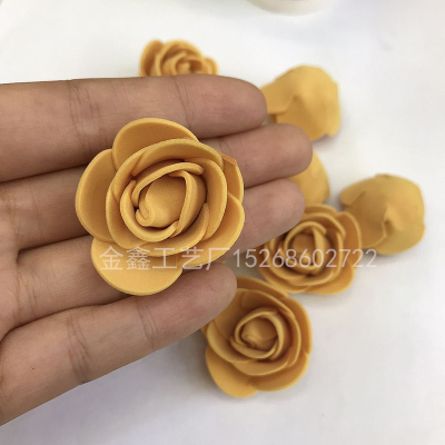 Mini PE Foam Rose Flower Head Artificial Rose Flowers Handmade DIY Wedding Home Decoration Festive  Party Supplies