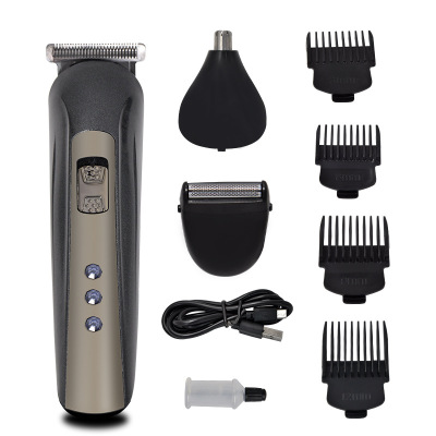 Guowei Electric Shaver Three-in-One Function Rechargeable Shaver Washing Electric Shaver Nose Hair Trimmer