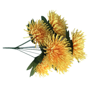 Factory Direct Sales Artificial Chrysanthemum Decorative Floral 7 Head jin si ju