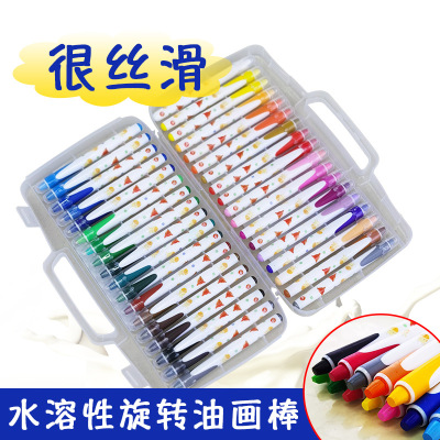 12 Colors 48 Colors Water-Soluble Colorful Oil Painting Stick Children's Rotating Oil Pastel Crayons Washable Magic Marker Pen 36 Colors