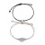 New Europe and America Cross Border Simple Shell Love Alloy Hand-Knitting Thread Bracelet 2-Piece Set Factory Wholesale
