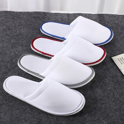 Factory Direct Sales Hotel Homestay Hotel Disposable Real Velvet Slippers Spot Supply Customized Processing